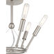 Royalty 6 Light 12.75 inch Brushed Nickel Semi Flush Ceiling Light