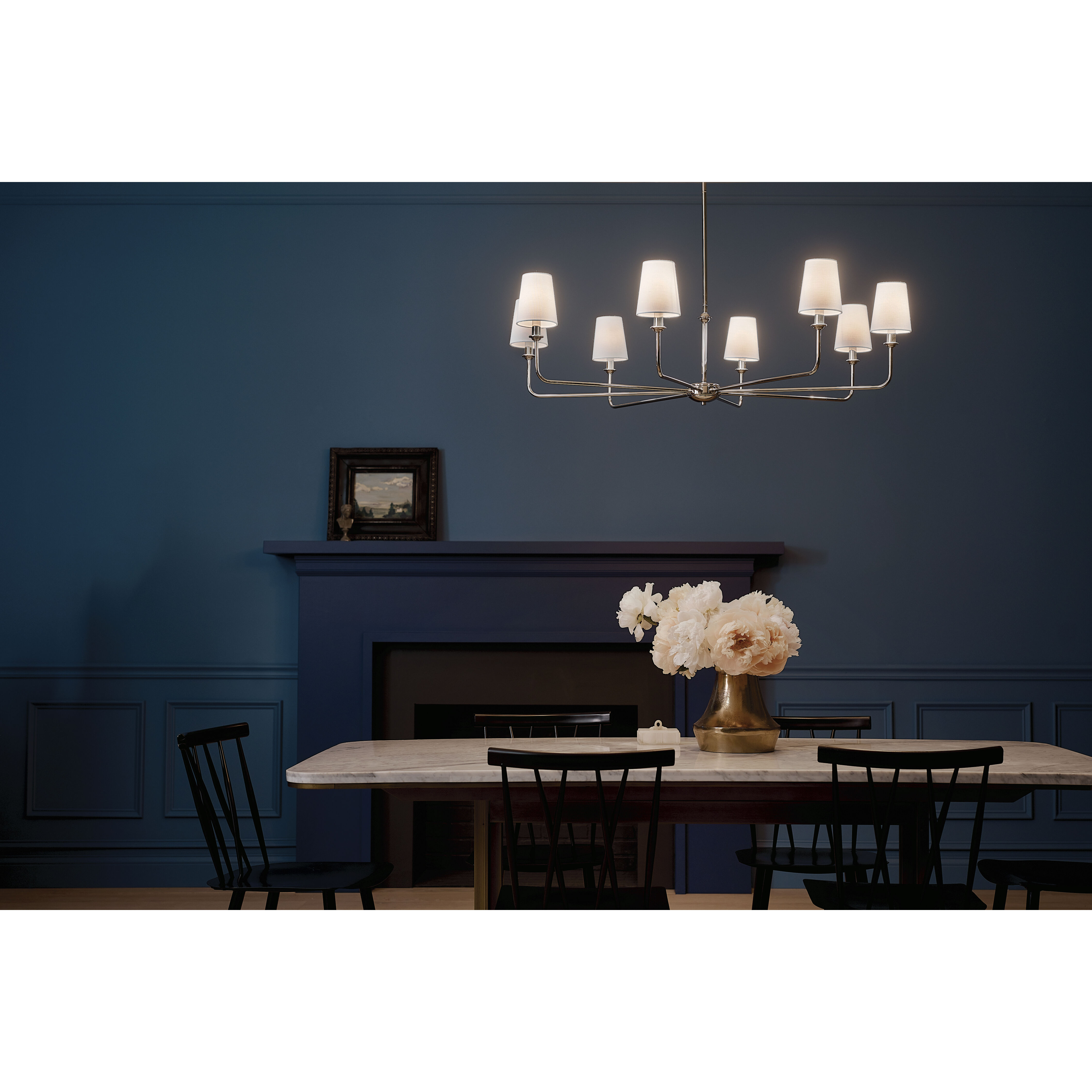 Pallas 8 Light 42.75 inch Polished Nickel Chandelier Ceiling Light