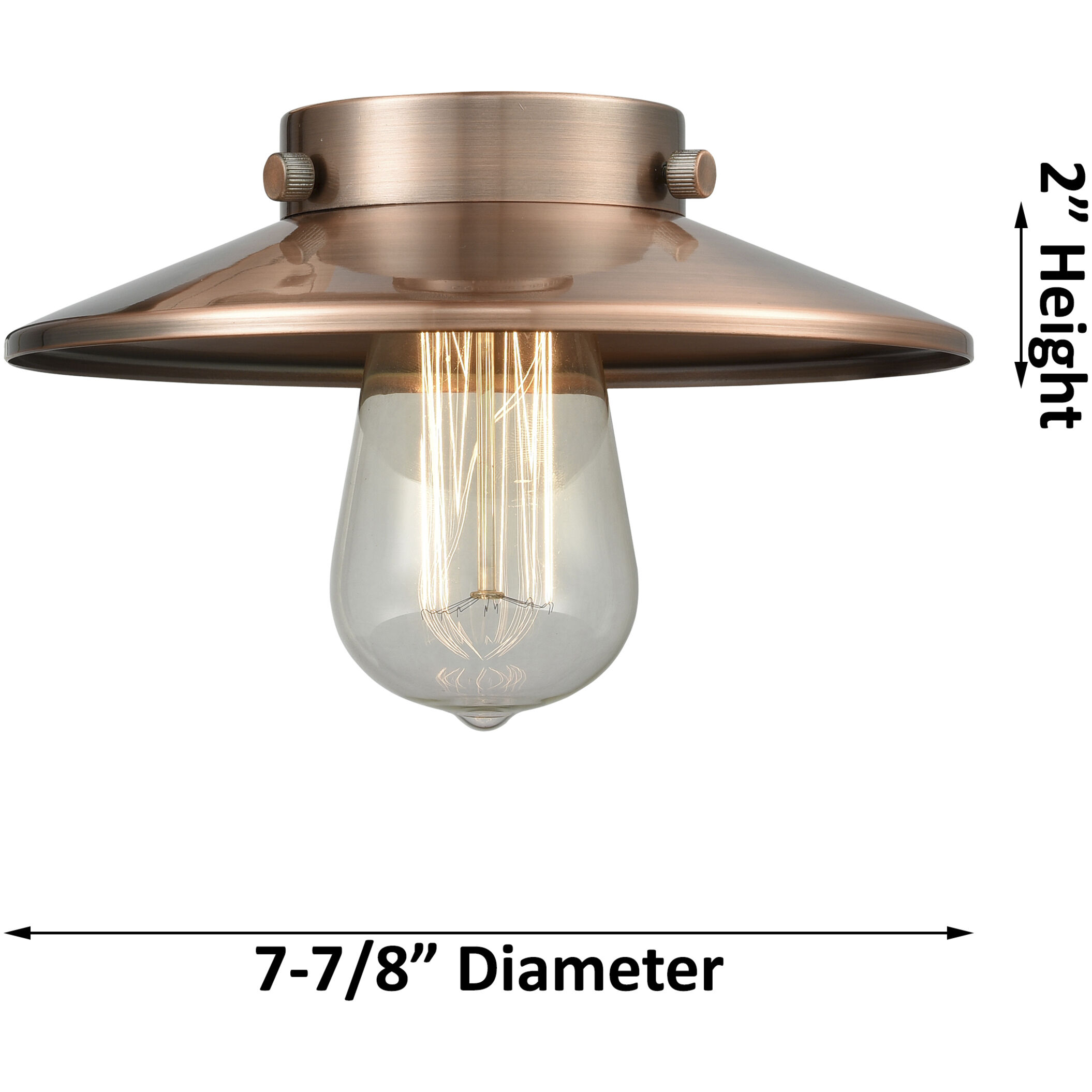 Franklin Restoration Railroad LED 8 inch Brushed Satin Nickel Semi-Flush Mount Ceiling Light, Franklin Restoration