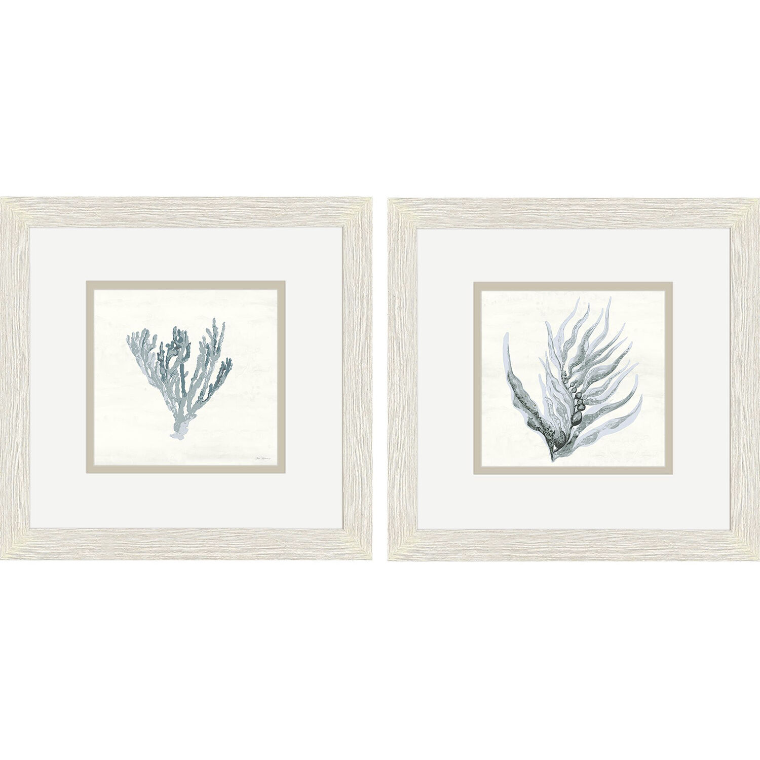 Waterside Blue and Beige Framed Art, Propac