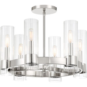 Vernon Place 6 Light 20 inch Polished Nickel Chandelier Ceiling Light