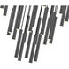 Forest LED 36 inch Matte Black Chandelier Ceiling Light
