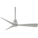Simple 44 inch Silver Outdoor Ceiling Fan