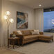 Bloom 72 inch 9 watt Weathered Brass Floor Lamp Portable Light