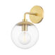 Meadow 1 Light 7 inch Aged Brass Wall Sconce Wall Light