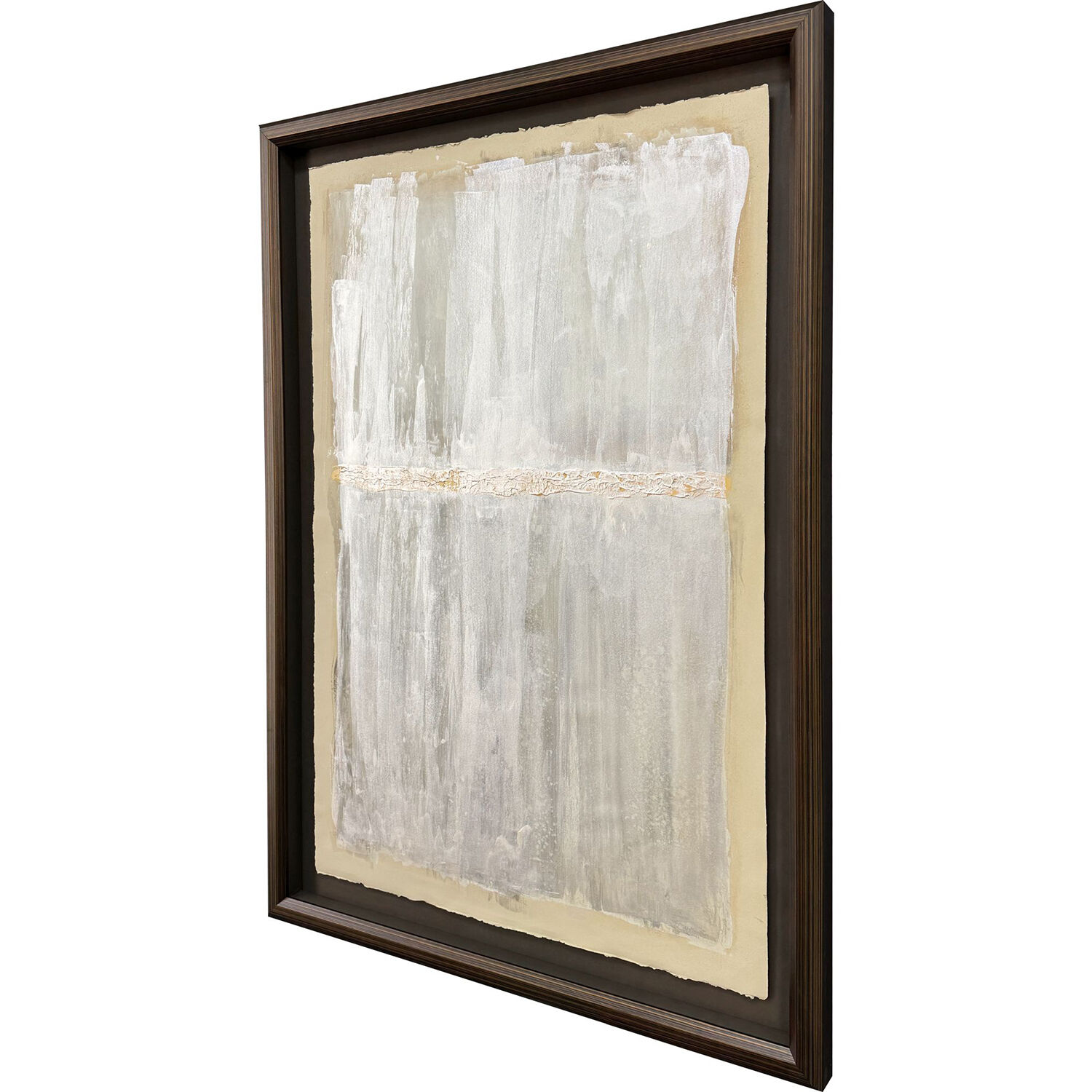 Neutral Bliss Beige and Brown and Metallic Framed Art, The Studio
