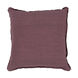 Solid 22 X 22 inch Eggplant Throw Pillow