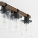 Alpine 3 Light 23 inch Textured Black Walnut Vanity Light Wall Light