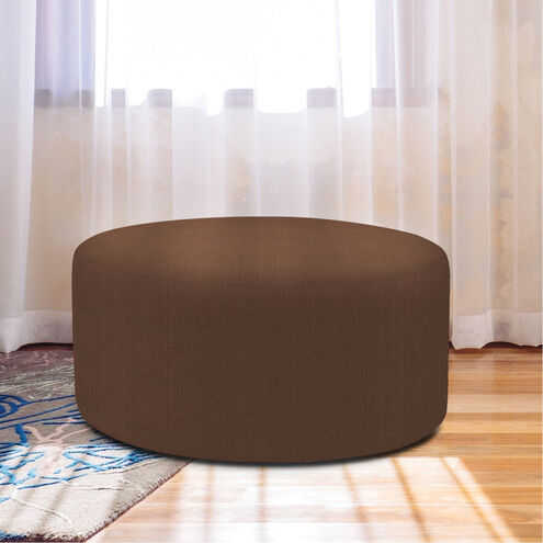 Universal Sterling Chocolate Round Ottoman Replacement Slipcover, Ottoman Not Included