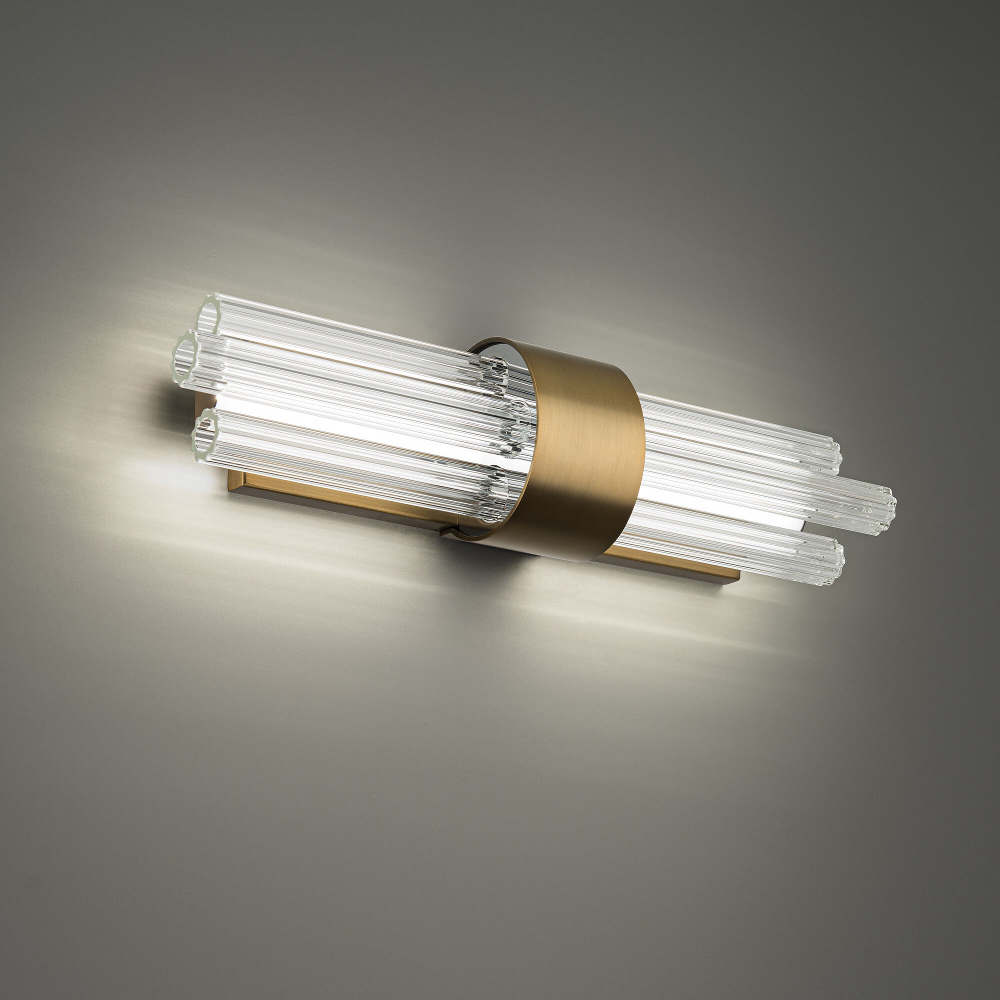 Luzerne LED 18 inch Aged Brass Bath Vanity & Wall Light in 18in.