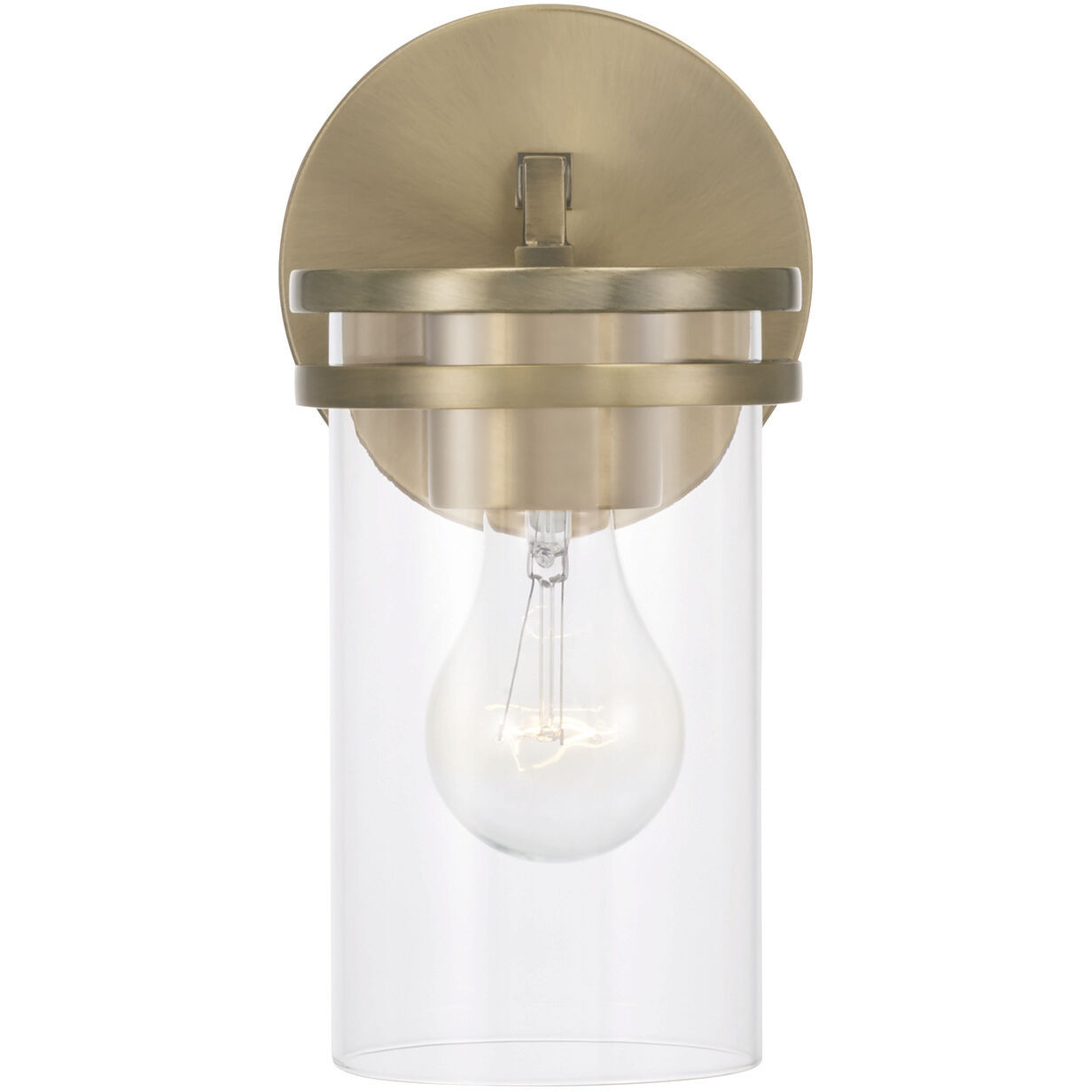 Fuller 1 Light 5 inch Aged Brass Sconce Wall Light