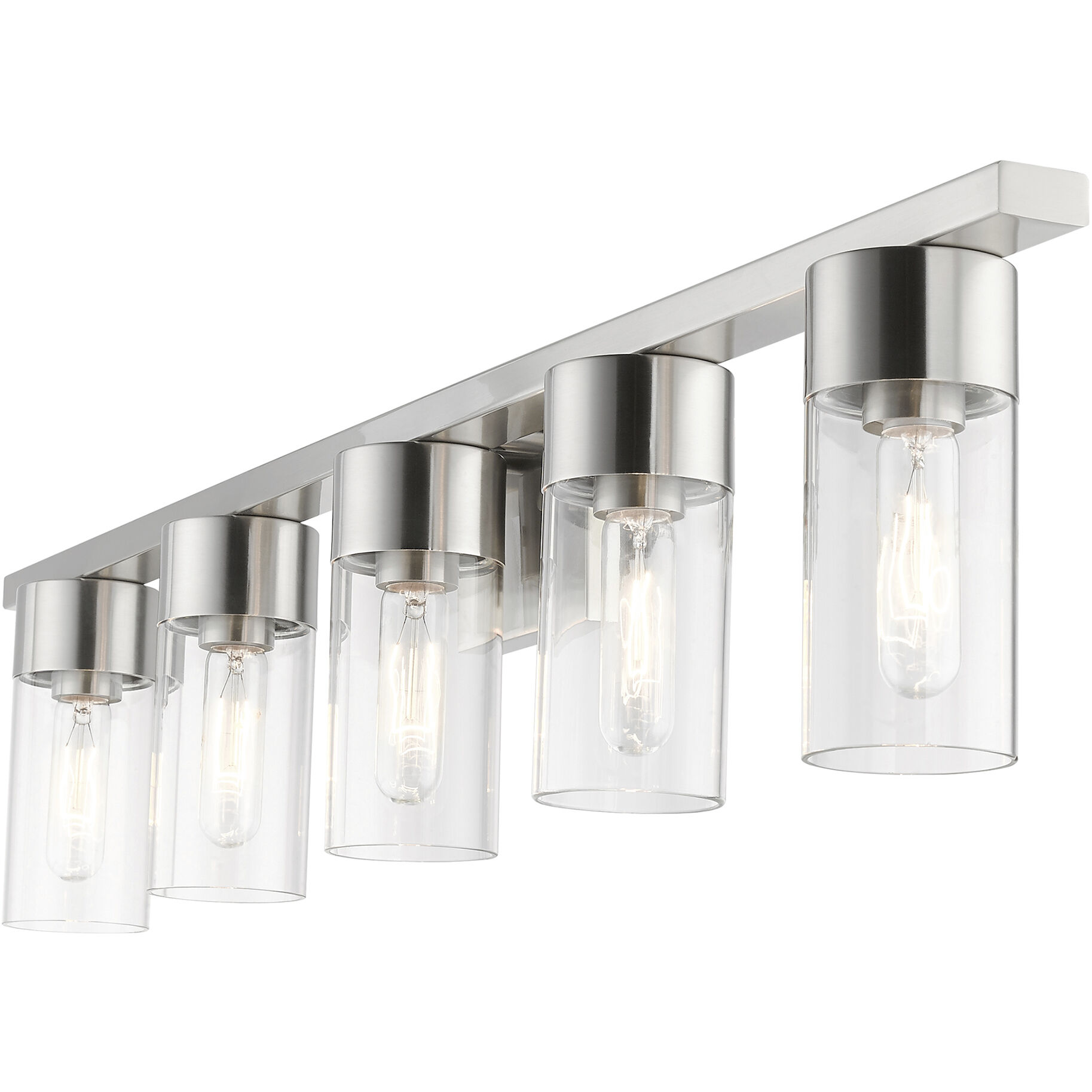 Carson 5 Light 40 inch Brushed Nickel Vanity Sconce Wall Light