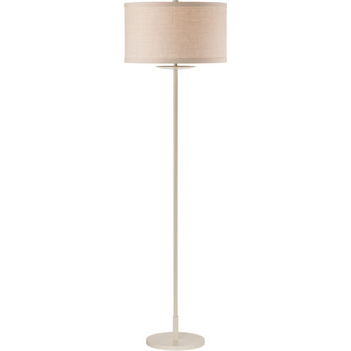 kate spade new york Walker 58 inch 100 watt Light Cream Floor Lamp Portable Light in Natural Linen, Medium
