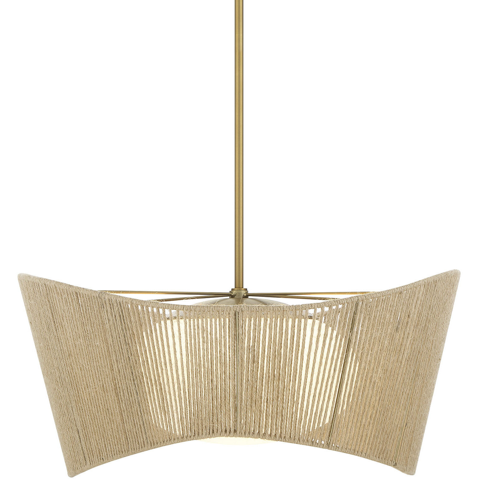 Key Largo 1 Light 22 inch Soft Brass Pendant Ceiling Light