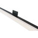 Sabre LED 48 inch Black Bath Vanity Light Wall Light
