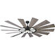 Prairie 72 inch Aged Pewter with Distressed Grey Weathered Oak Blades Ceiling Fan
