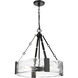 Rezi 3 Light 20.25 inch Matte Black Pendant Ceiling Light