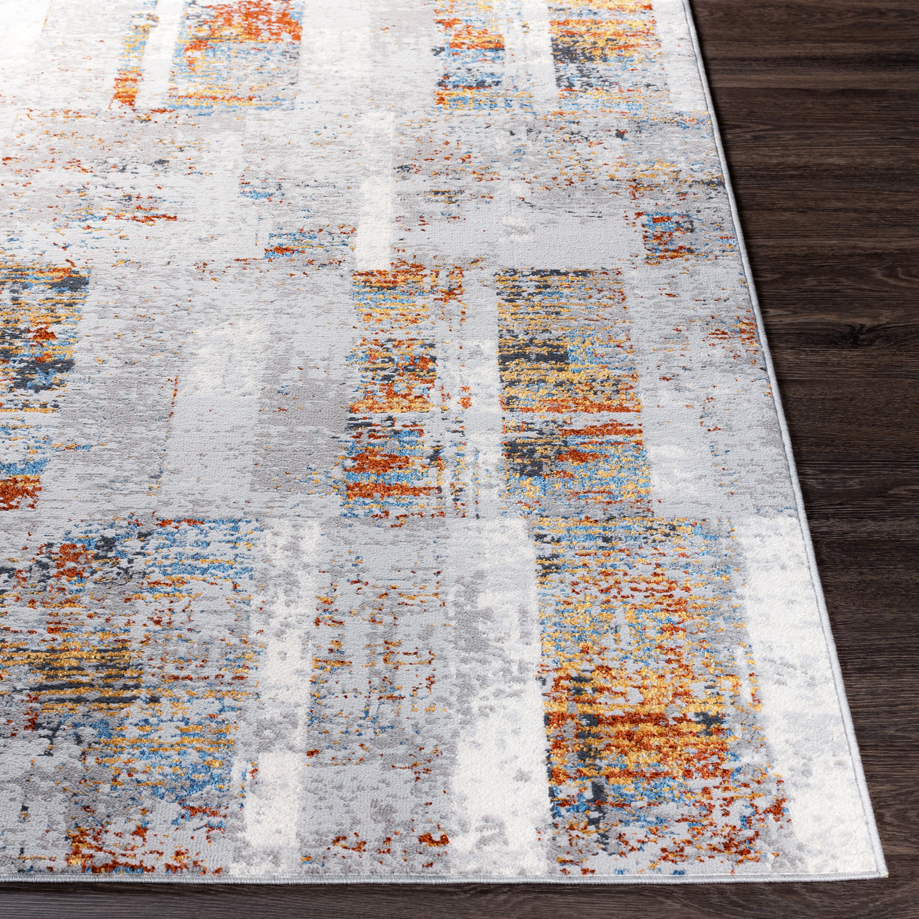 Lustro 108 X 79 inch Brick Red Rug in 7 x 9, Rectangle