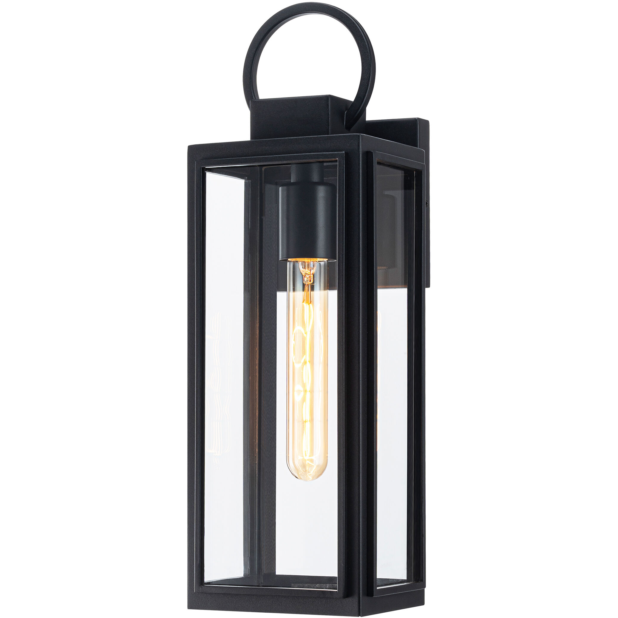 Crosby 1 Light 16.25 inch Matte Black Outdoor Wall Light