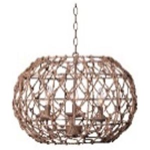 Aura 3 Light 20 inch Tan Pendant Ceiling Light