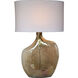 Benedek 27.5 inch 40 watt Smoke Luster and Nickel Table Lamp Portable Light