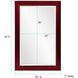 Avery 42 X 28 inch Burgundy Mirror