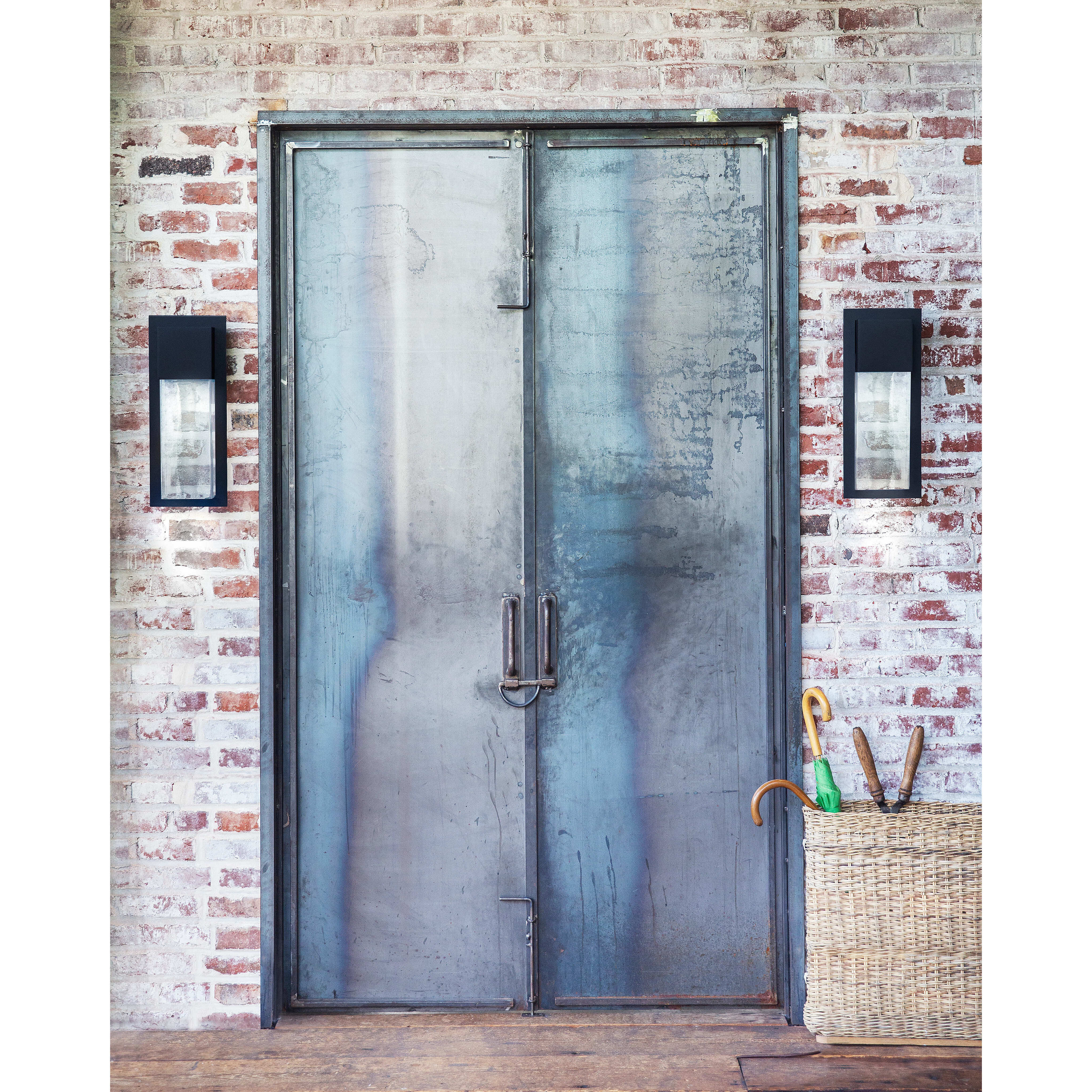 Alex LED 15.75 inch Black Outdoor Wall Mount, Coastal Elements