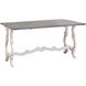 Volume 54 X 38 inch Antique White with Antique Smoke Console Table