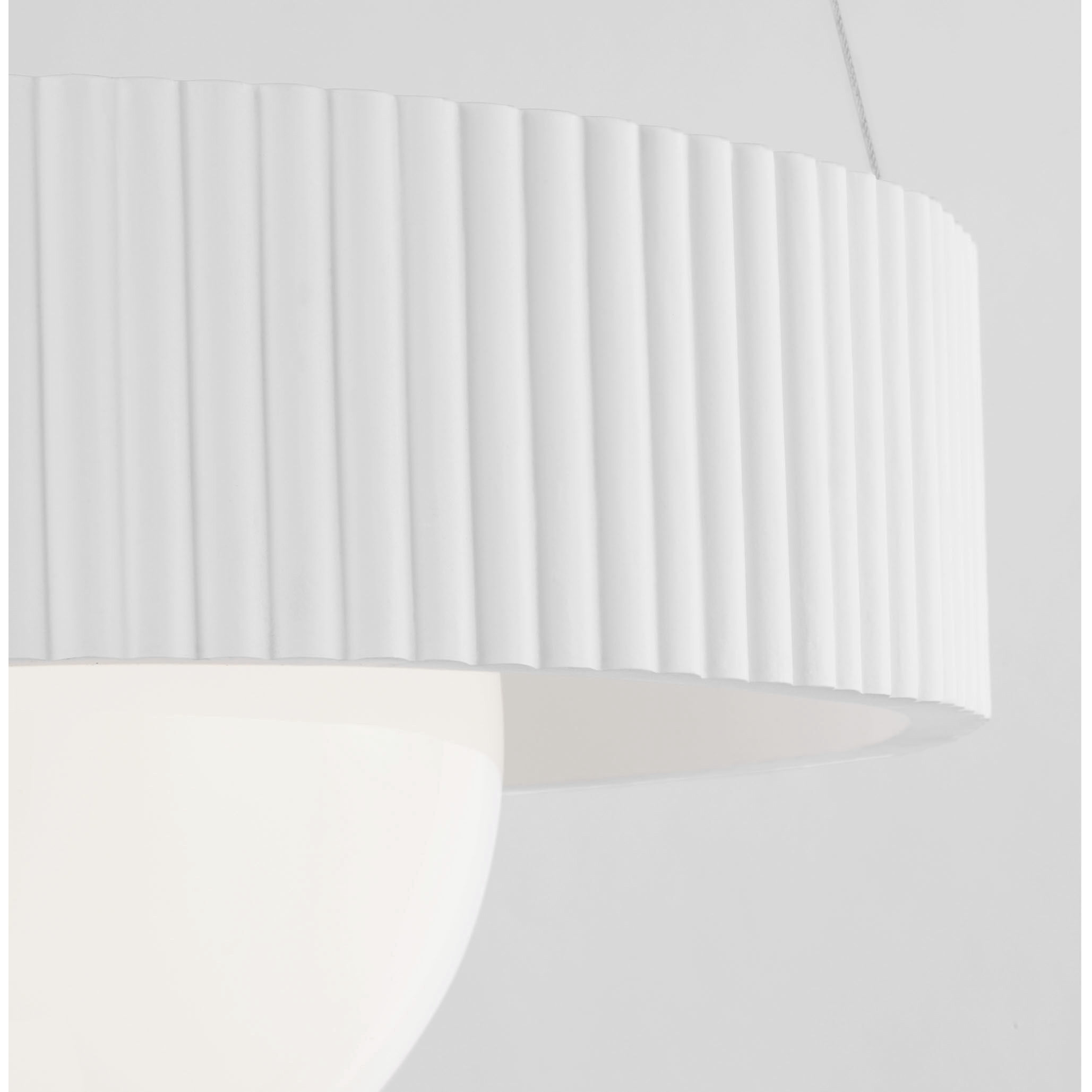 Windsor Smith Arena LED 18.5 inch Bronze and Matte White Ring and Globe Chandelier Ceiling Light