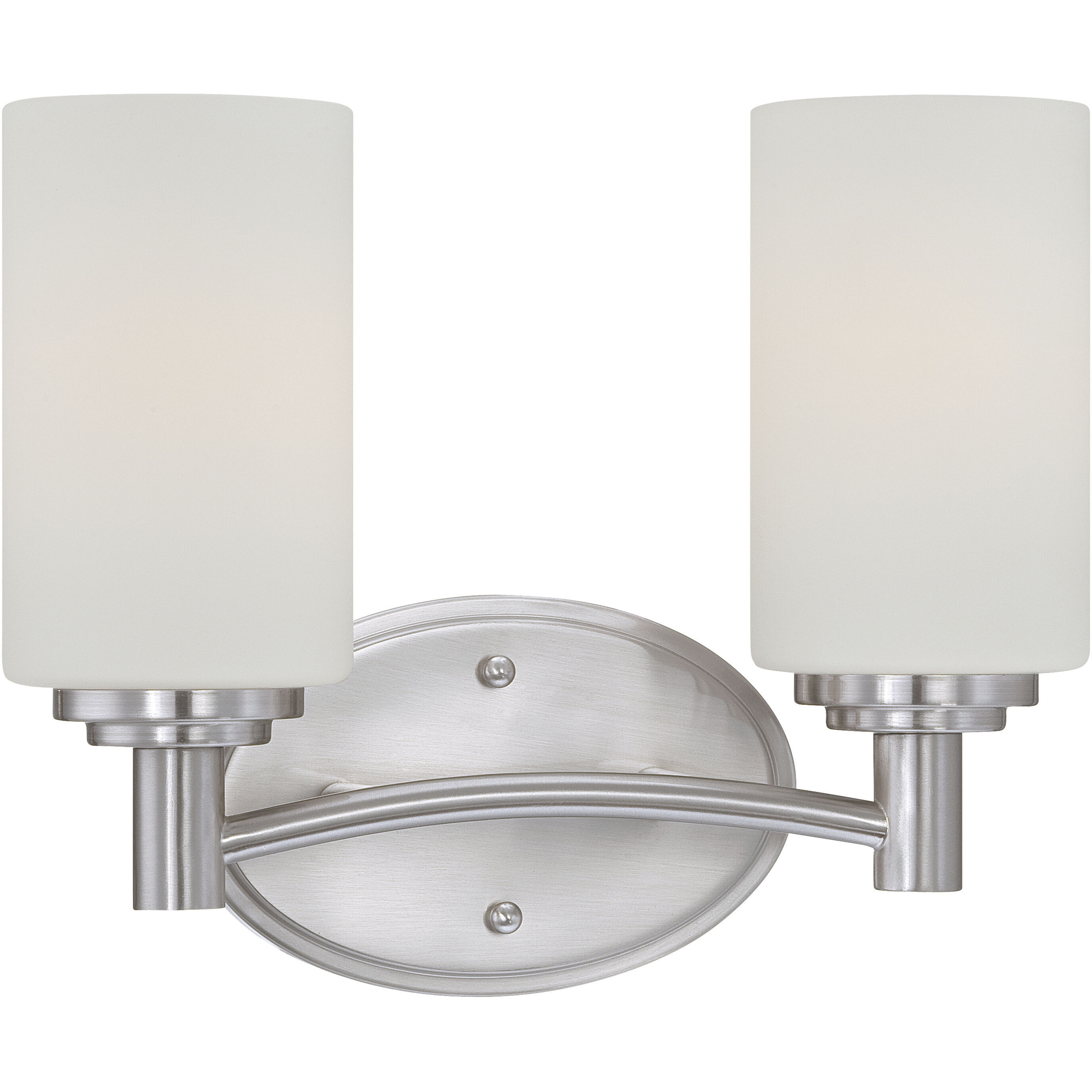 Pittman 2 Light 12 inch Brushed Nickel Vanity Light Wall Light