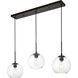 Baxter 3 Light 36 inch Black Pendant Ceiling Light