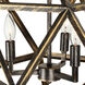 Amazon 3 Light 17 inch Antique forged copper Up Pendant Ceiling Light