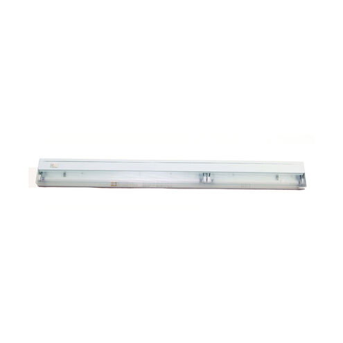 Fluorescent 120V Fluorescent 34 inch Gloss White Under Cabinet Lighting