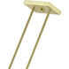 Clarion 3 Light 30 inch Satin Brass Linear Chandelier Ceiling Light