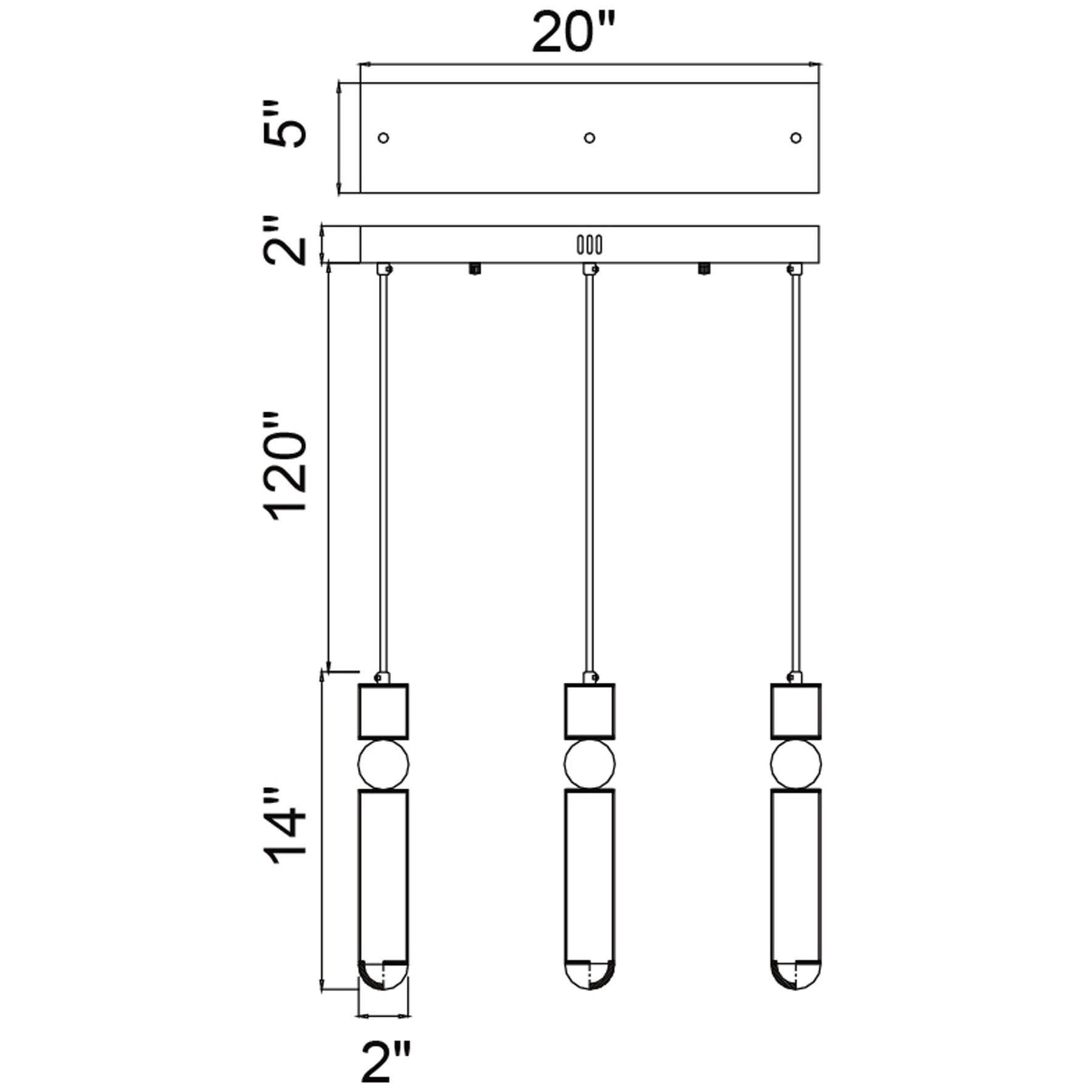 Chime LED 20 inch Brass Island/Pool Table Light Ceiling Light
