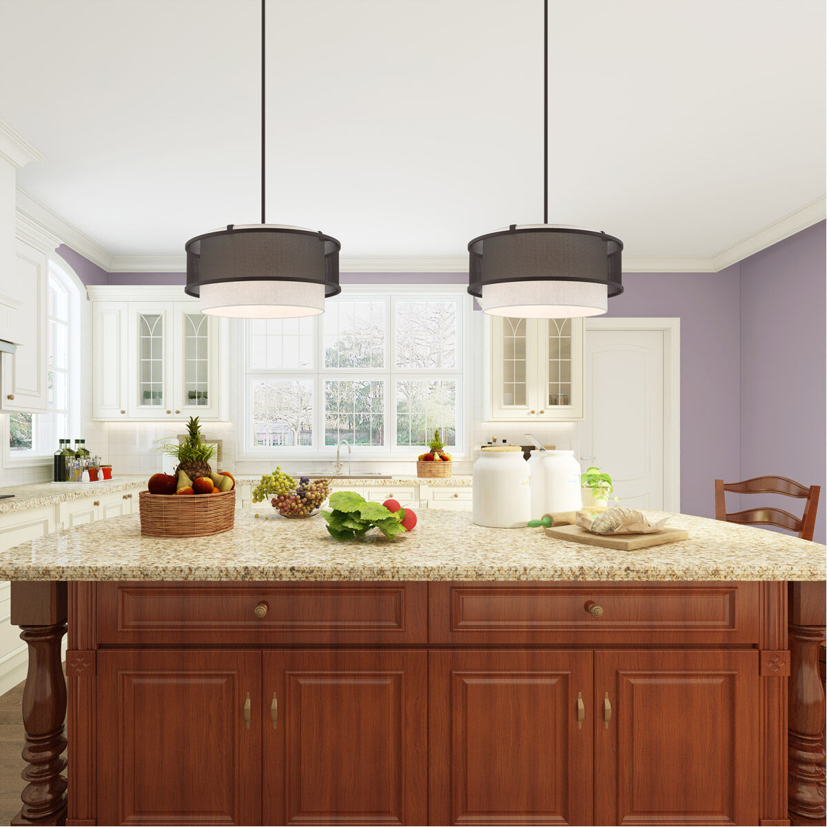 Braddock 4 Light 20 inch Bronze Pendant Chandelier Ceiling Light