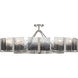 Aenon 10 Light 36 inch Pewter Semi-Flush Mount Ceiling Light
