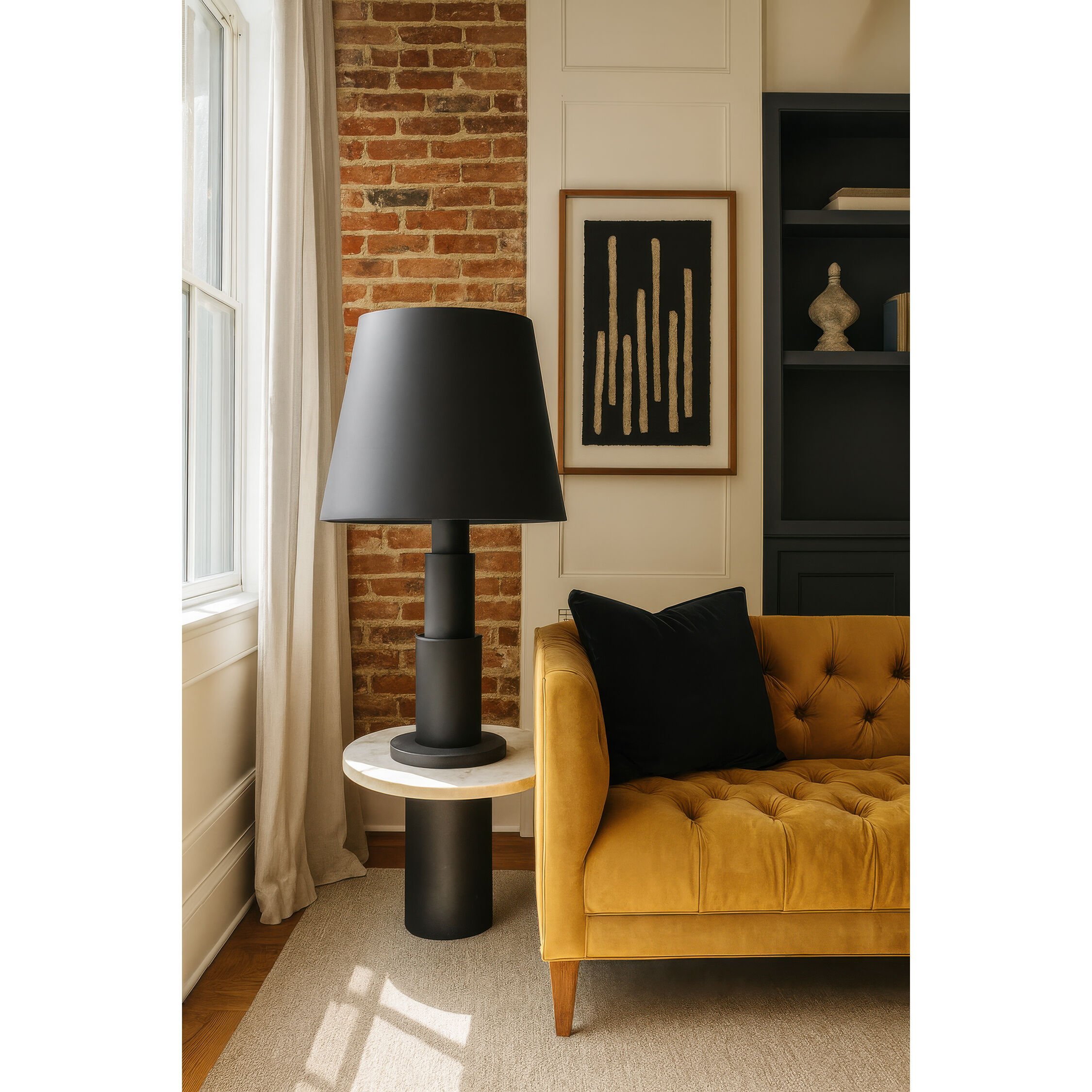 Giustino 32.5 inch 5 watt Matte Black Table Lamp Portable Light