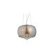 GR01 Series 5 Light 18 inch Silver and Clear Chandelier Ceiling Light