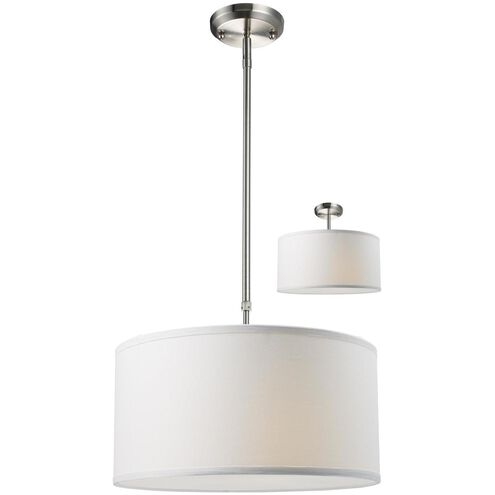 Albion 3 Light 16 inch Brushed Nickel Pendant Ceiling Light