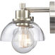 Julian 2 Light 16 inch Polished Nickel Vanity Light Wall Light