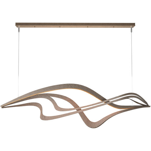 Crossing Waves LED 45 inch White Pendant Ceiling Light