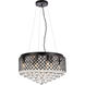 Tully 8 Light 20 inch Black Pendant Ceiling Light