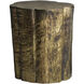 Minerva 18.5 inch Distressed Antique Brass End Table