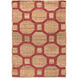 Seaport 120 X 96 inch Camel, Bright Pink Rug