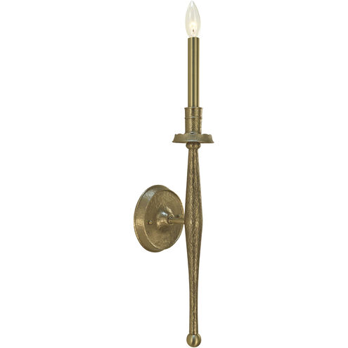 Matera 1 Light 5.5 inch Brushed Brass Bath Sconce Wall Light