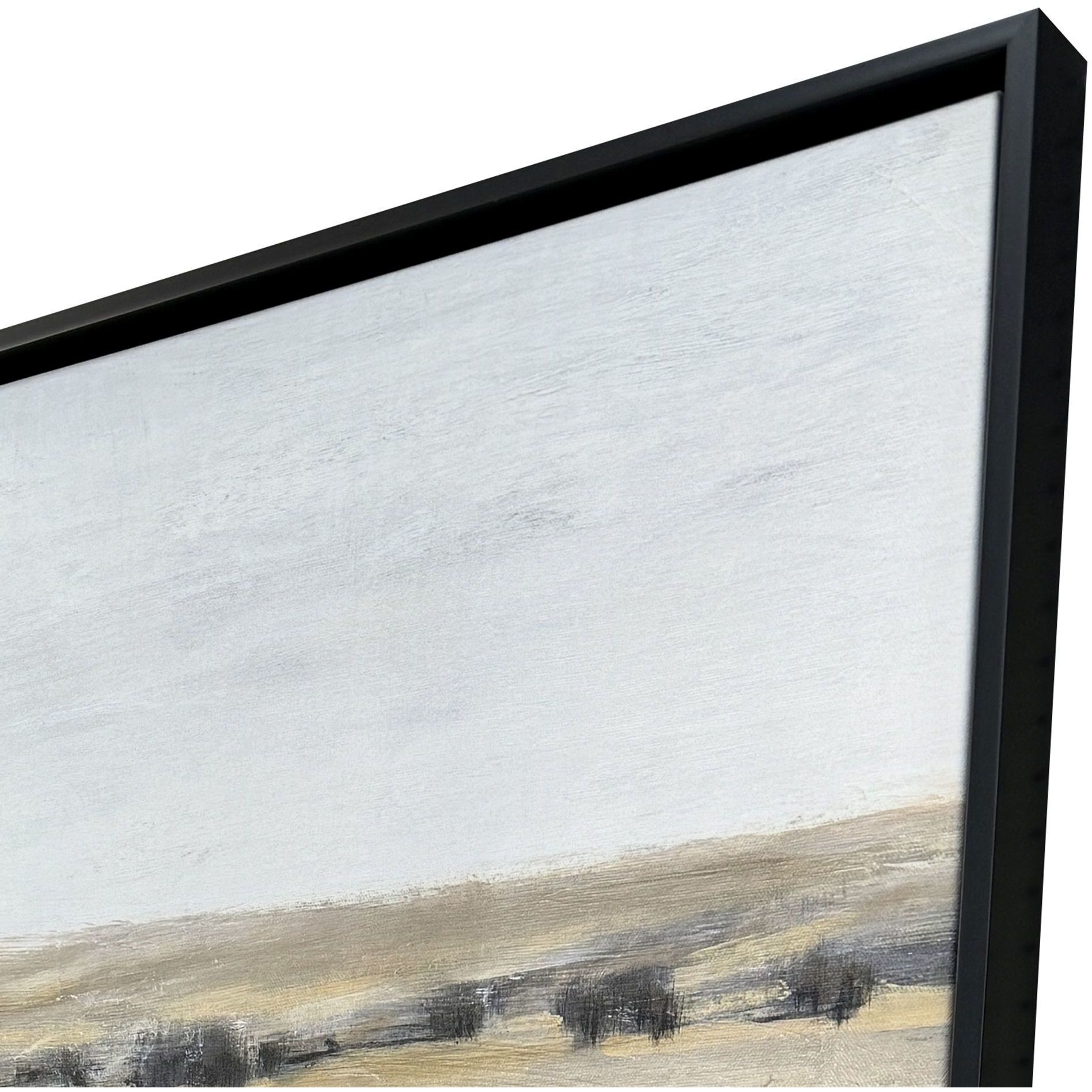 Wild Pasture Gray and Beige and Blue and Multi Canvas