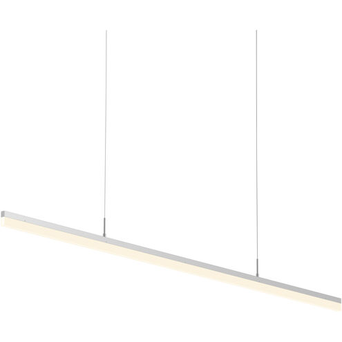 Stiletto LED 59.5 inch Bright Satin Aluminum Pendant Ceiling Light