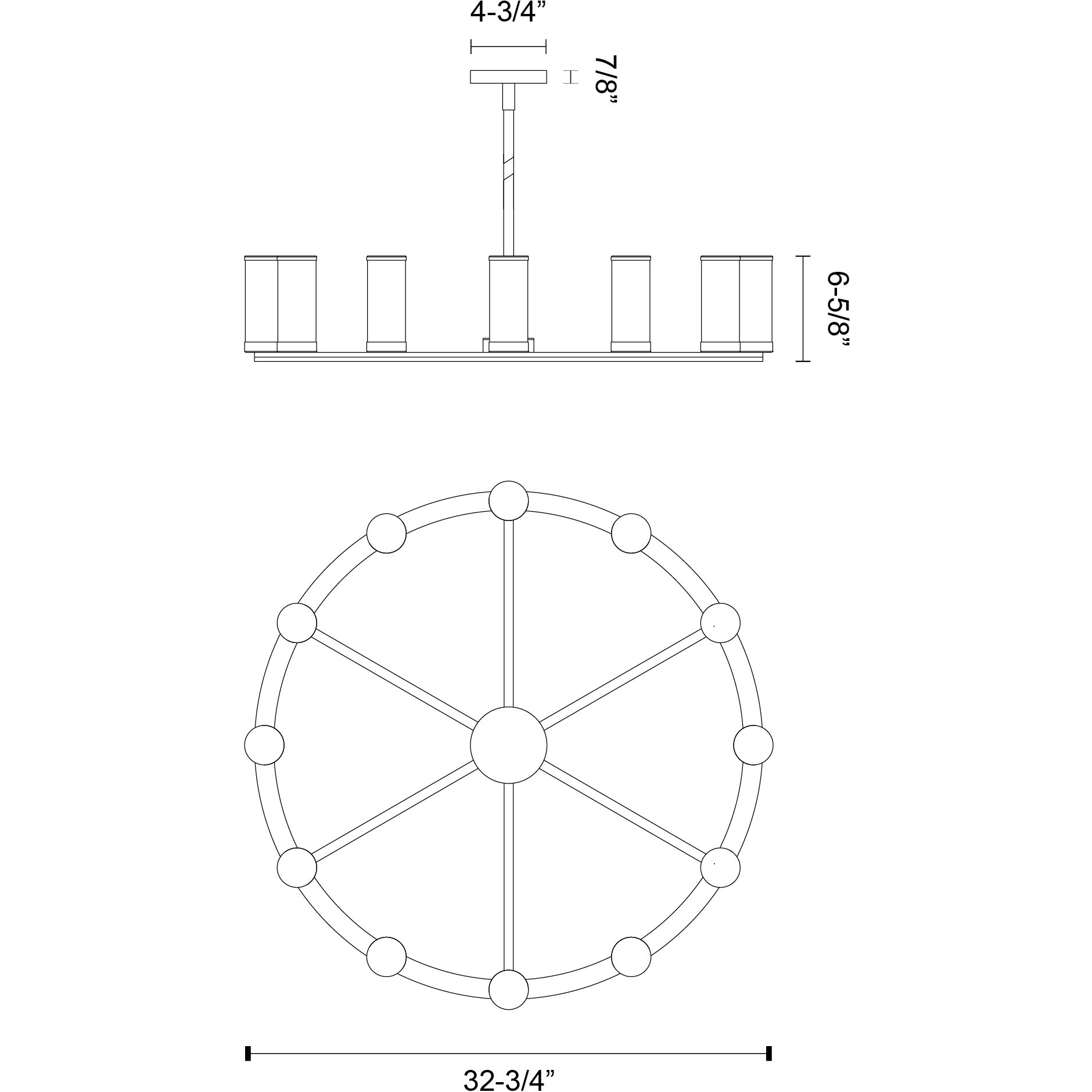Revolve 12 Light 32.75 inch Urban Bronze/Clear Glass Chandelier Ceiling Light
