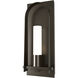 Triomphe 1 Light 27.2 inch Oil Rubbed Bronze Outdoor Sconce in Opal, Large